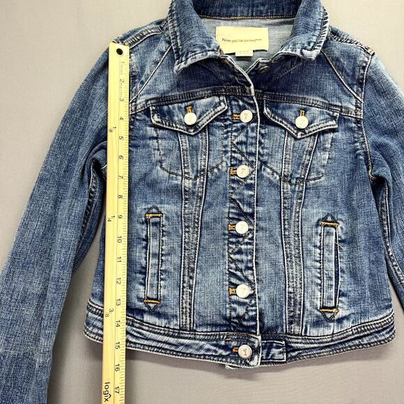 Anthropologie Pilcro and the Letterpress Denim Trucker Jacket Sz XSP - Picture 3 of 14